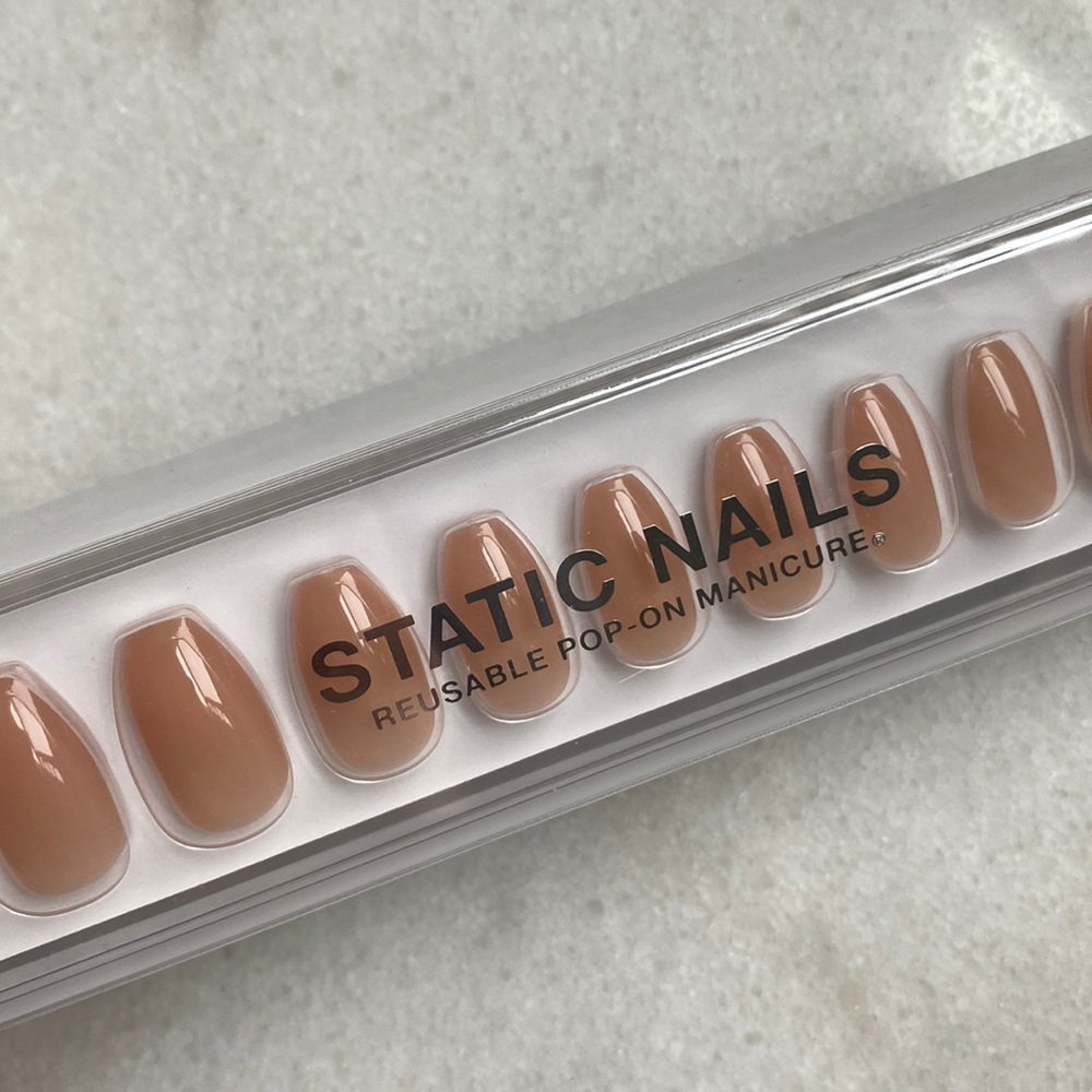 NEW Static Nails Press On Nails — Nearly Nylon coffin